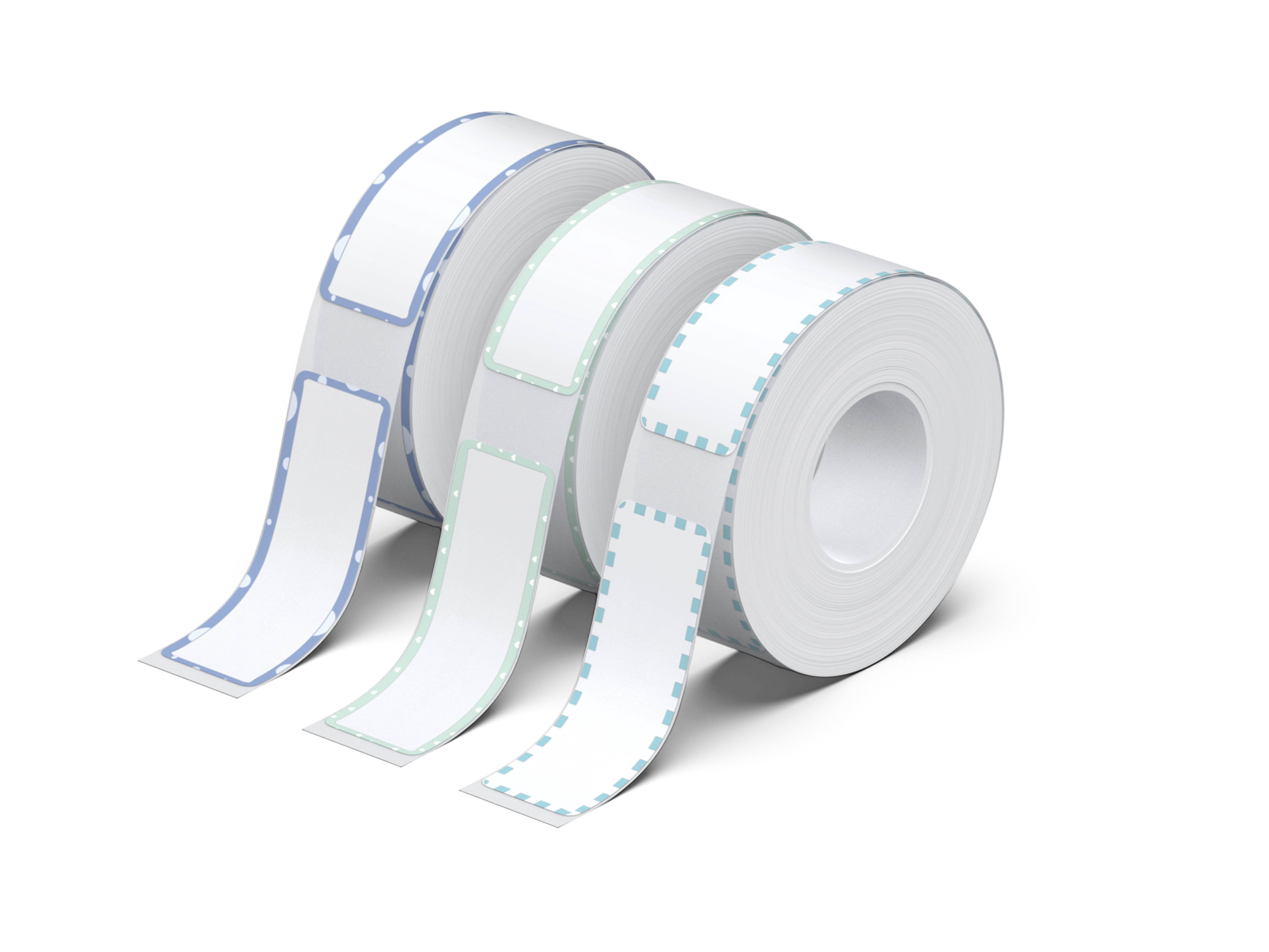 NELKO P21 Angepasstes Etikettendruckpapier, 14 x 40 mm (0,55 x 1,57 Zoll), 180 Bänder/Rolle, 3 Rollen 