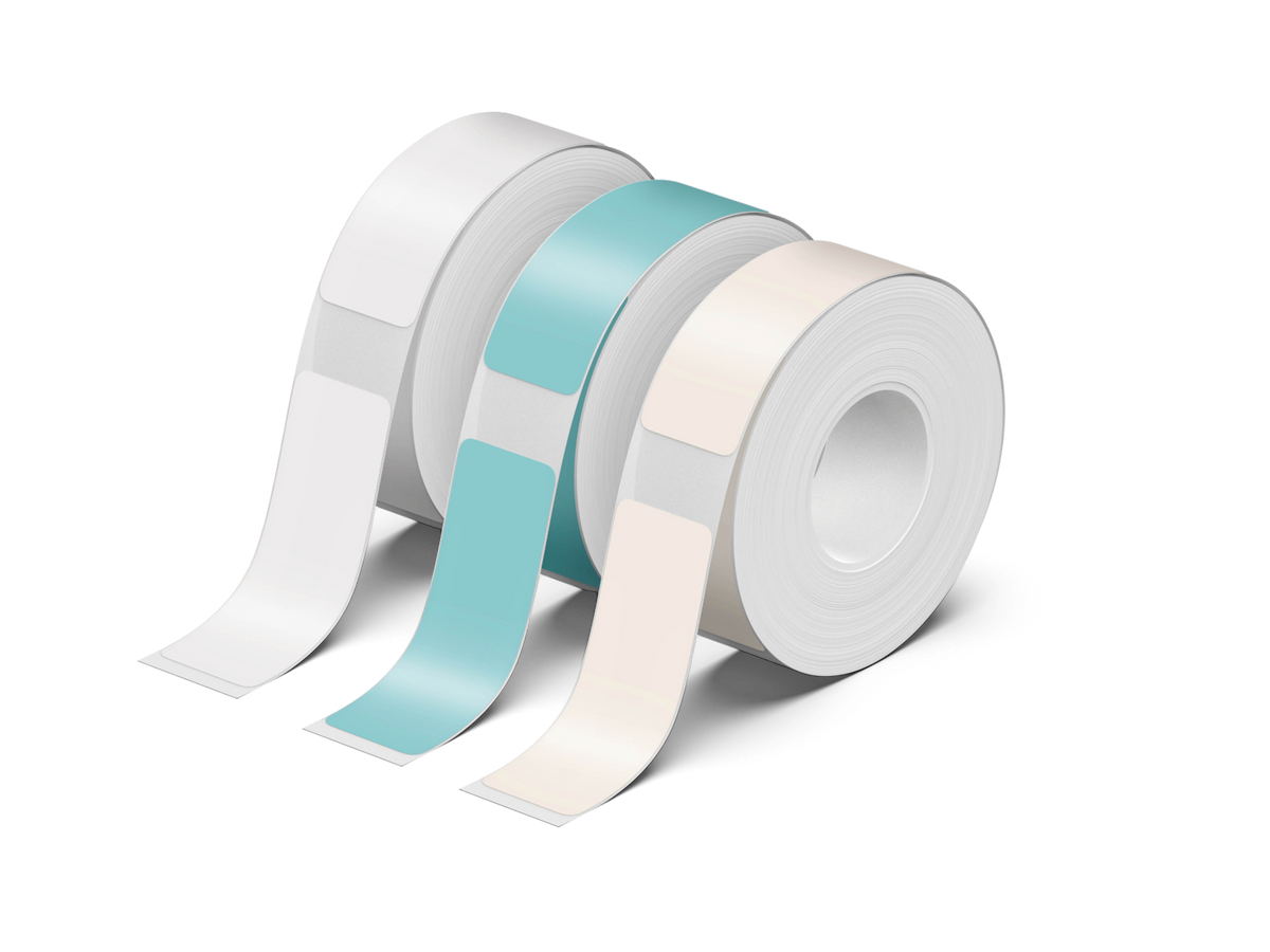 NELKO P21 Angepasstes Etikettendruckpapier, 14 x 40 mm (0,55 x 1,57 Zoll), 180 Bänder/Rolle, 3 Rollen 