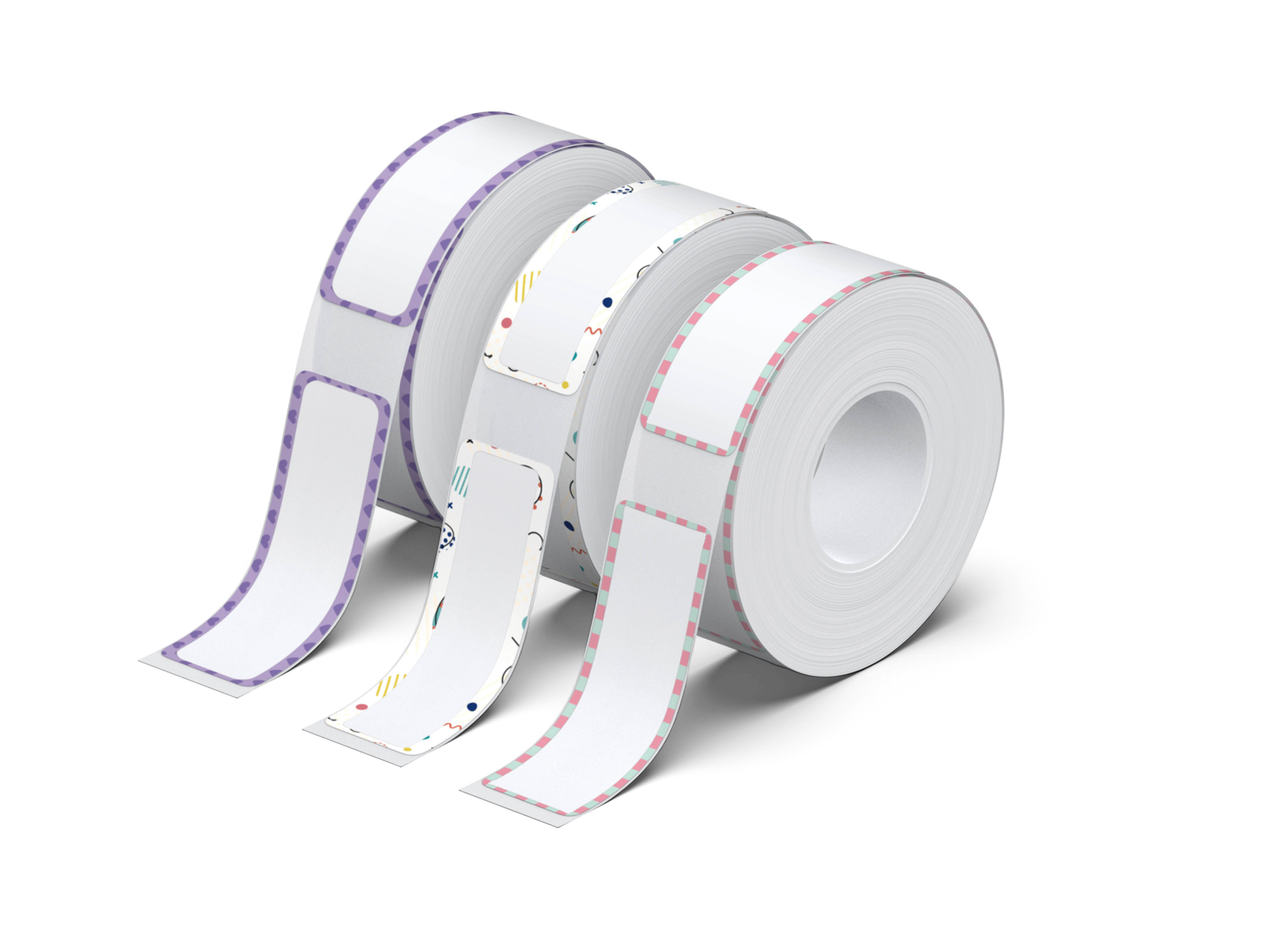 NELKO P21 Angepasstes Etikettendruckpapier, 14 x 40 mm (0,55 x 1,57 Zoll), 180 Bänder/Rolle, 3 Rollen 