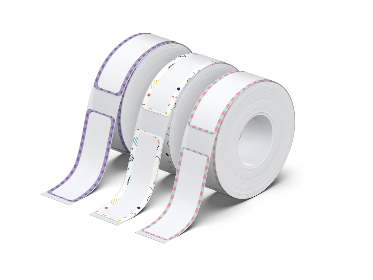 NELKO P21 Angepasstes Etikettendruckpapier, 14 x 40 mm (0,55 x 1,57 Zoll), 180 Bänder/Rolle, 3 Rollen 