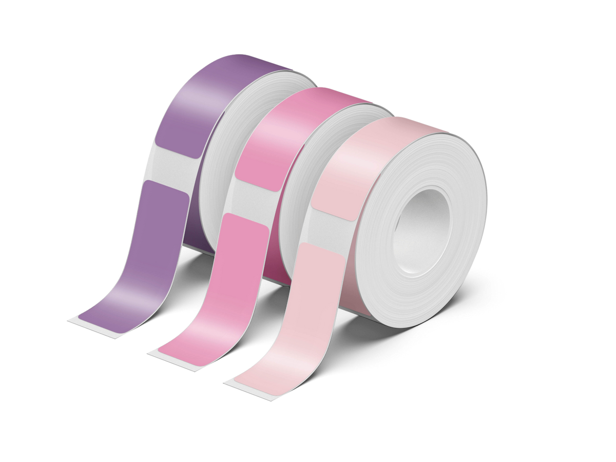 NELKO P21 Angepasstes Etikettendruckpapier, 14 x 40 mm (0,55 x 1,57 Zoll), 180 Bänder/Rolle, 3 Rollen 