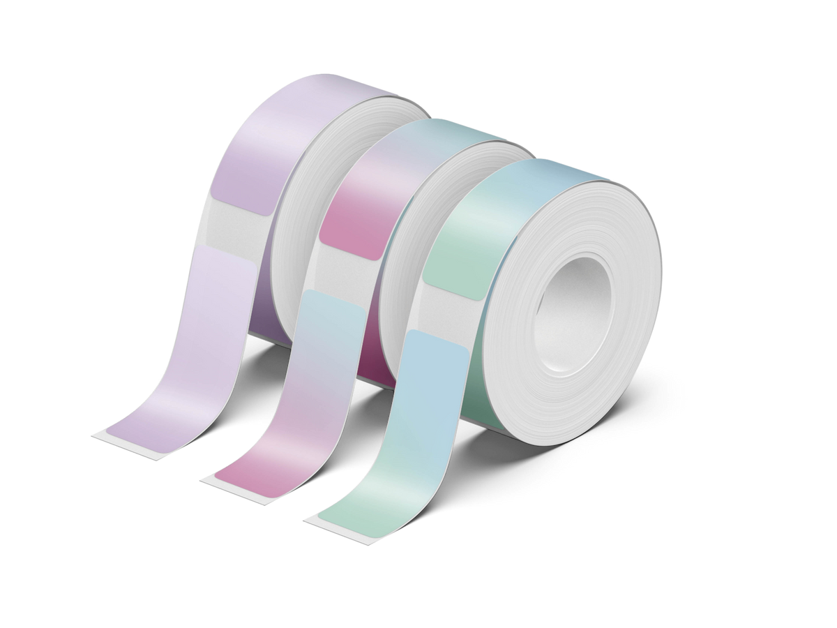 NELKO P21 Angepasstes Etikettendruckpapier, 14 x 40 mm (0,55 x 1,57 Zoll), 180 Bänder/Rolle, 3 Rollen 