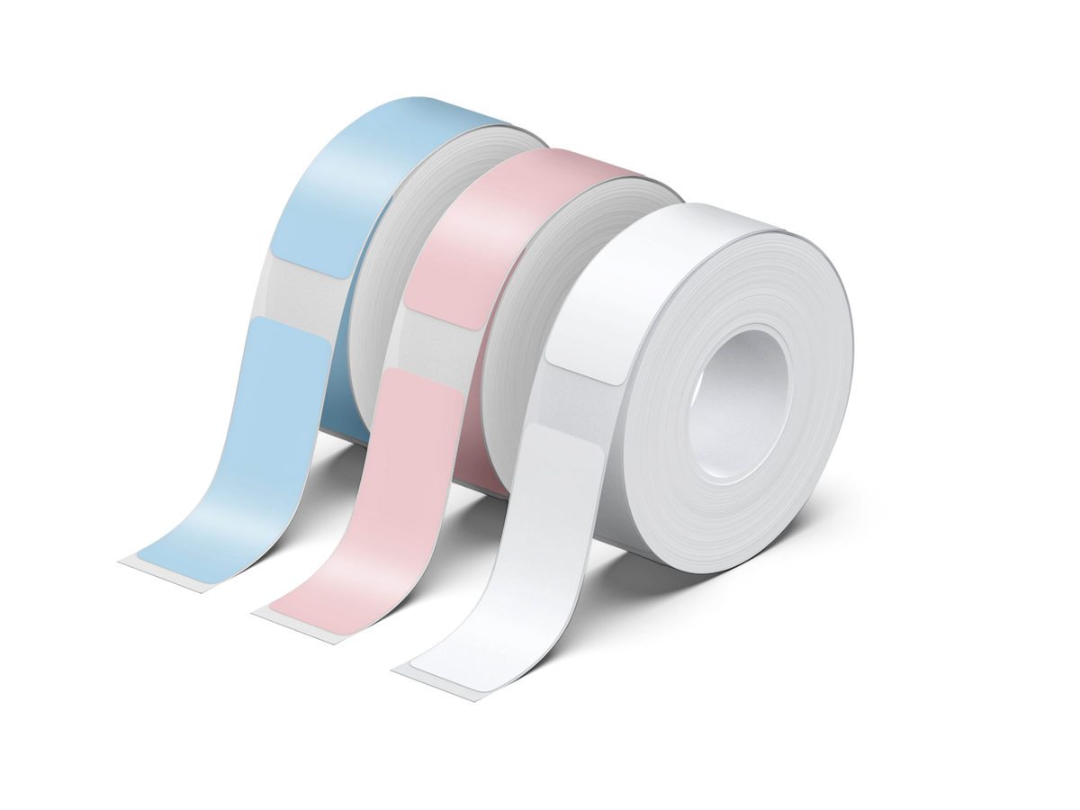 NELKO P21 Angepasstes Etikettendruckpapier, 14 x 40 mm (0,55 x 1,57 Zoll), 180 Bänder/Rolle, 3 Rollen 