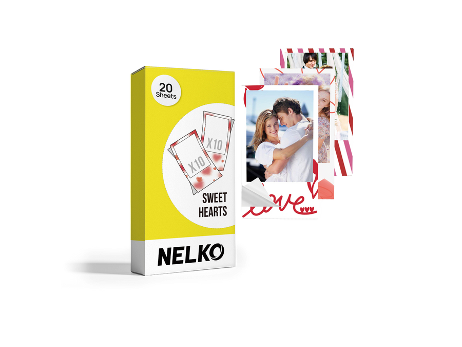NELKO 2"×3" Photo Paper - Sweet Hearts Edition