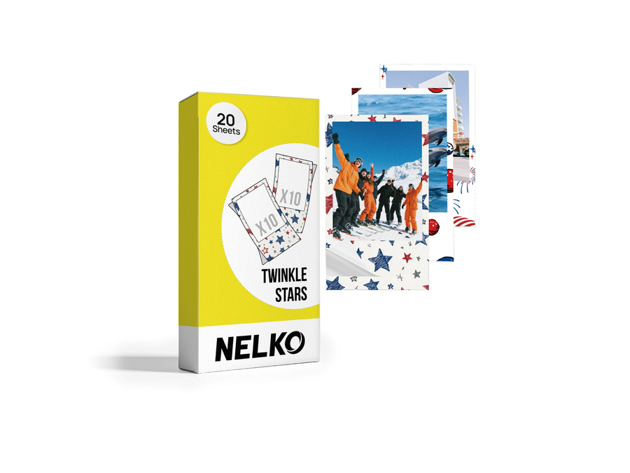NELKO 2"×3" Photo Paper - Twinkle Star Edition