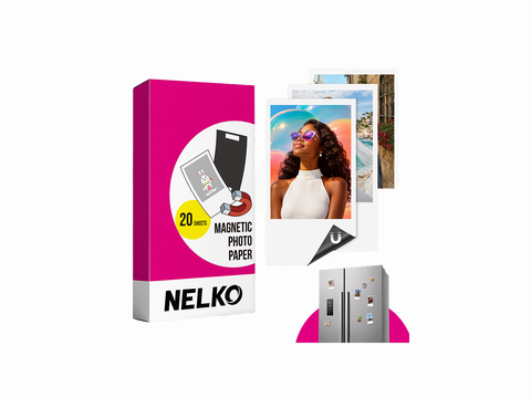 NELKO 2"×3" Magnetic Photo Paper for FLOW