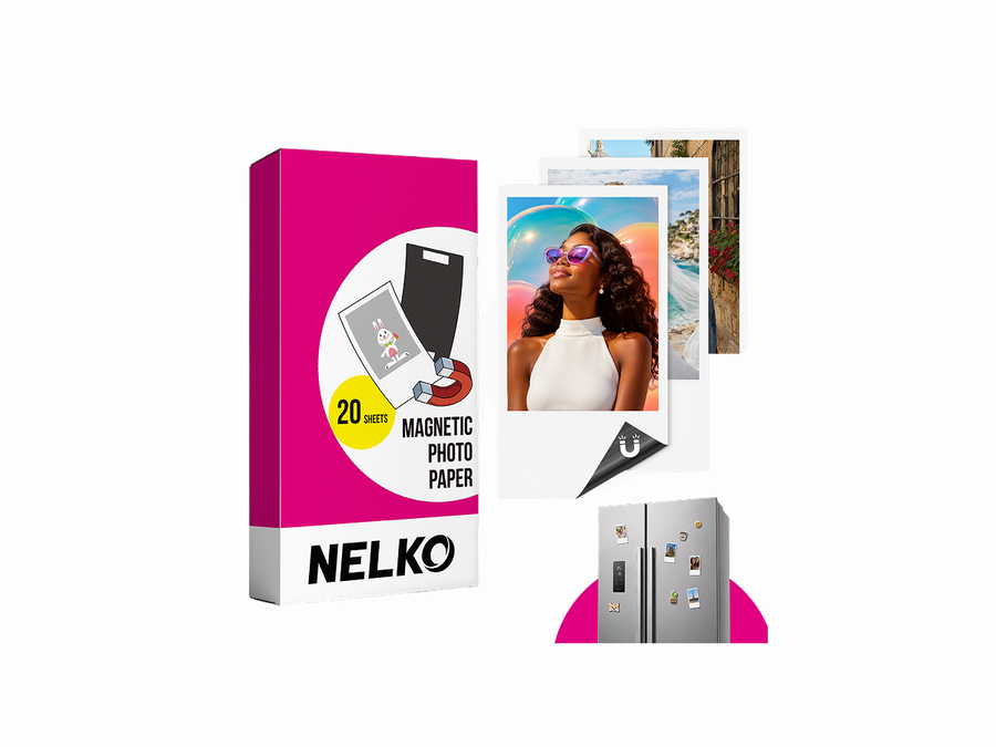 NELKO 2"×3" Magnetic Photo Paper for FLOW