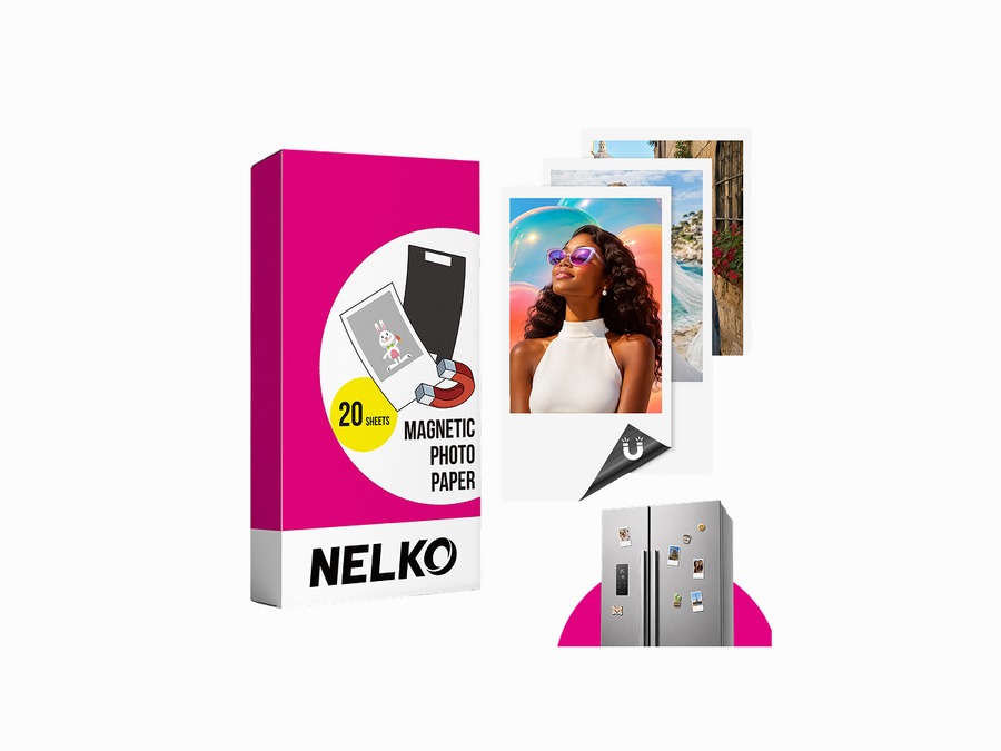 NELKO 2"×3" Magnetic Photo Paper for FLOW