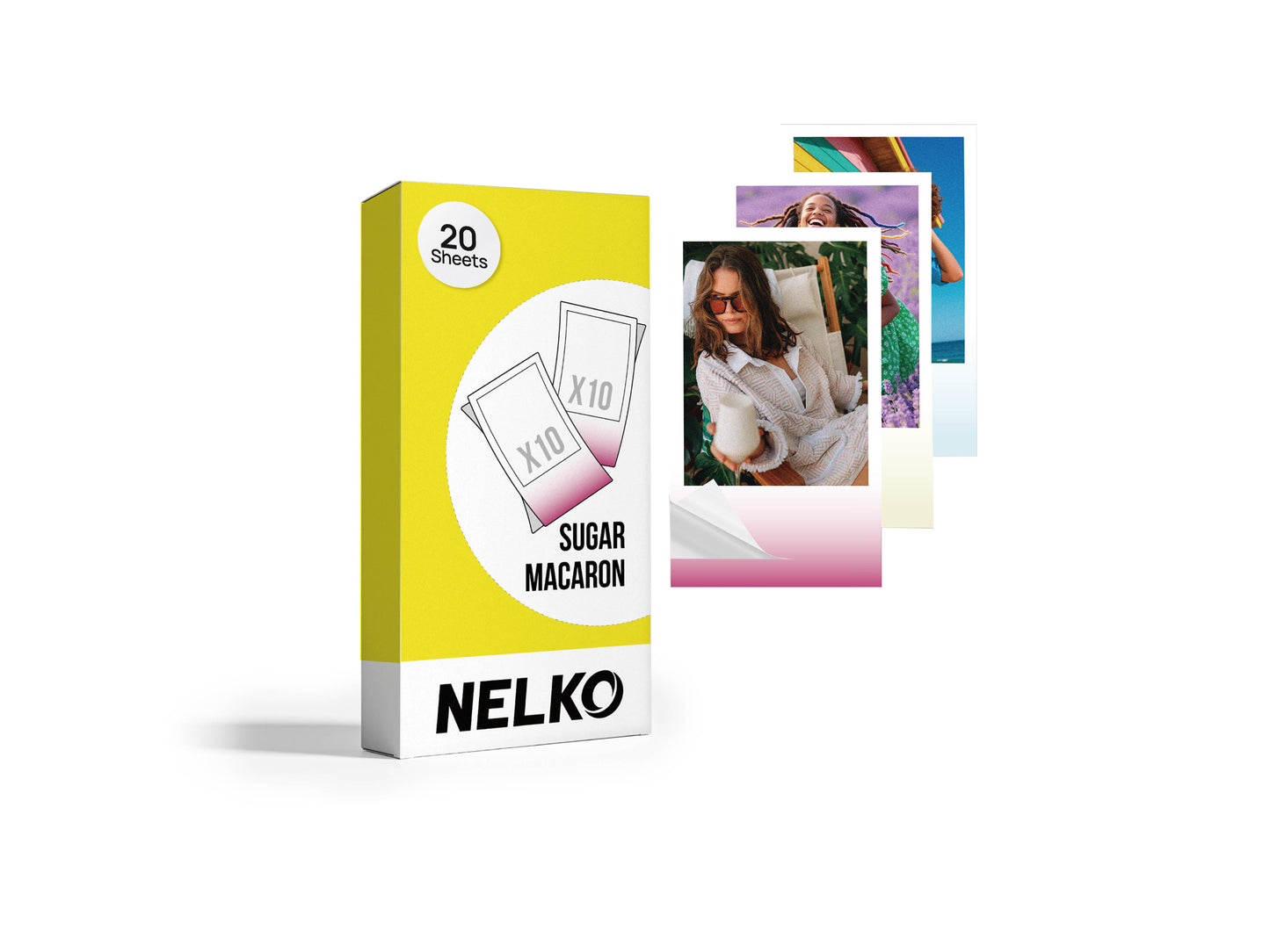 NELKO 2"×3" Photo Paper for PP01 & PP03 - Sugar Macaron Edition