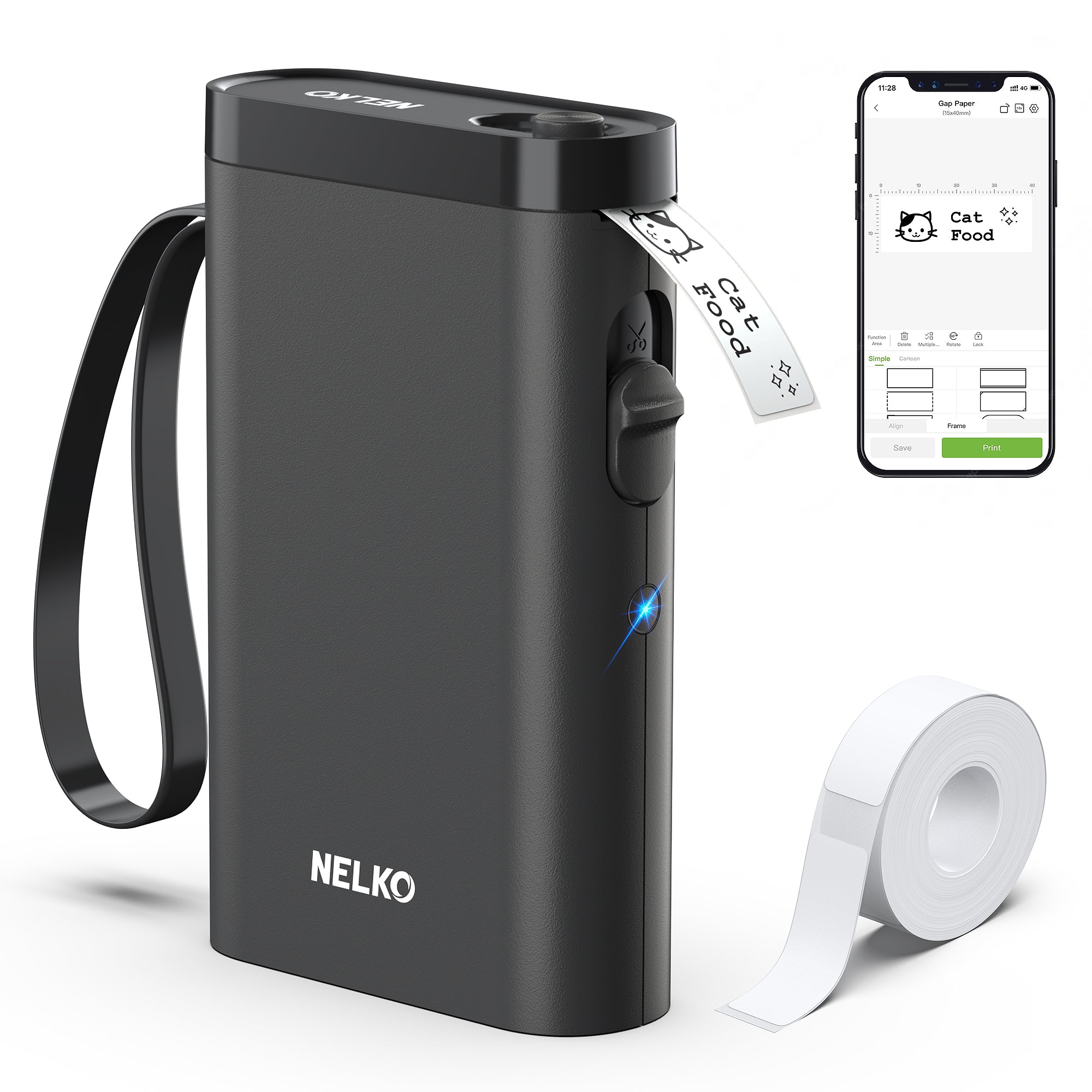 Nelko P21 Portable Bluetooth Label Printer