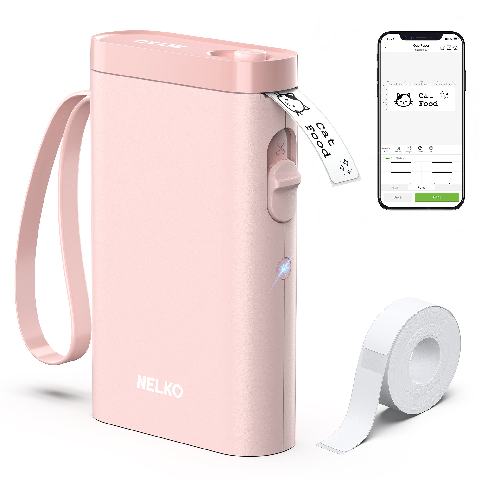 Nelko P21 Portable Bluetooth Label Printer