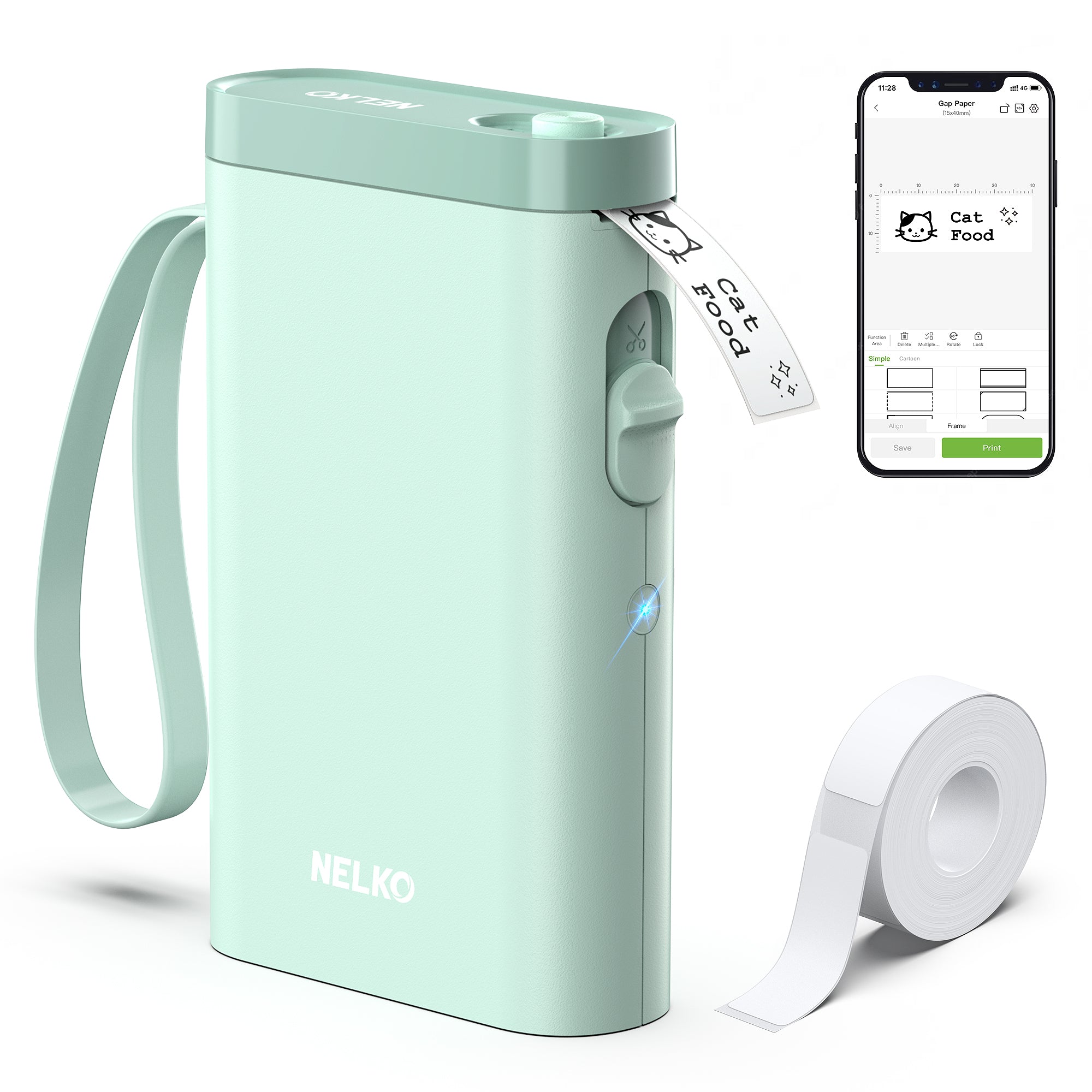Nelko P21 Portable Bluetooth Label Printer