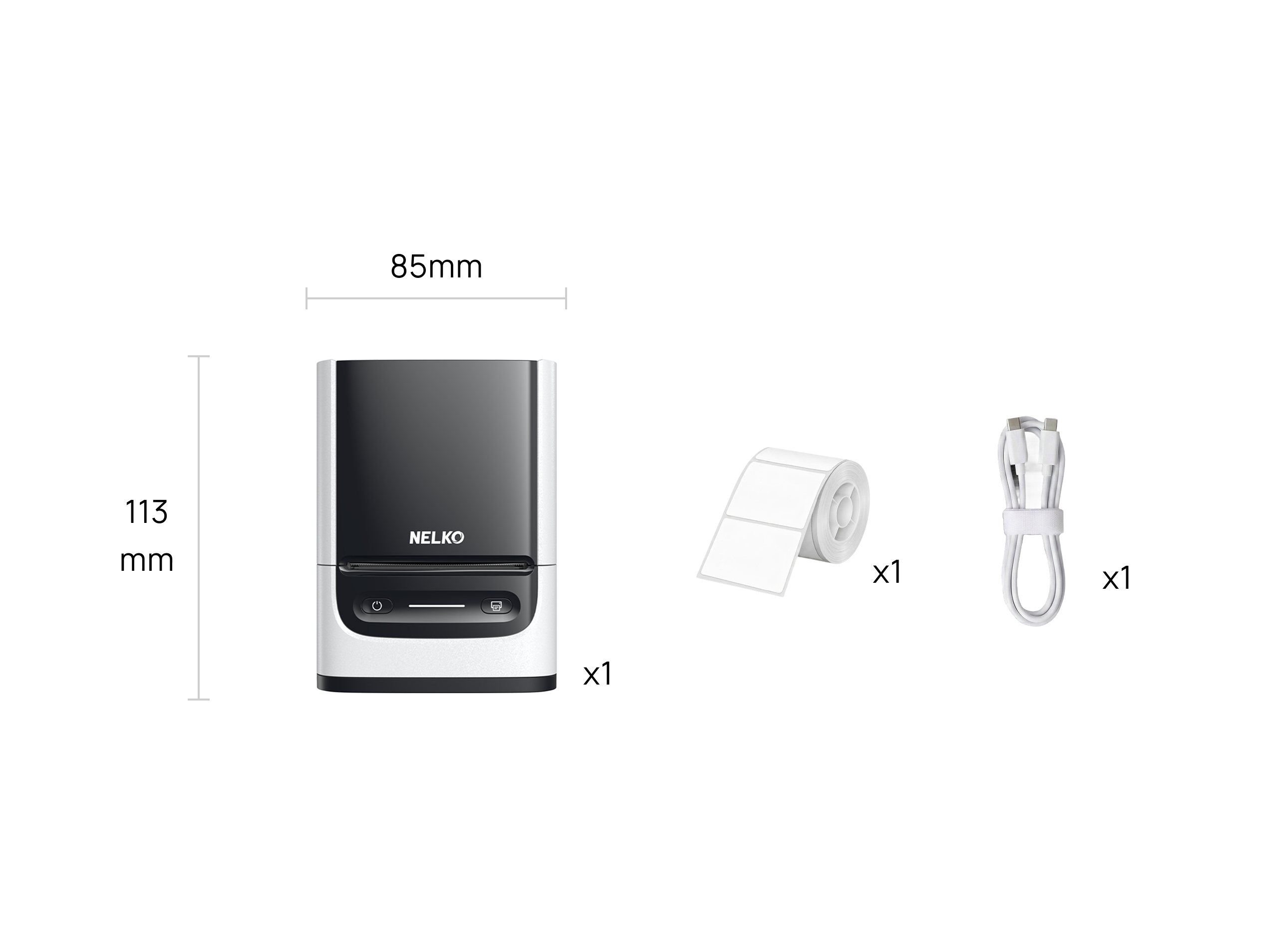 NELKO PM220 Bluetooth Label Printer