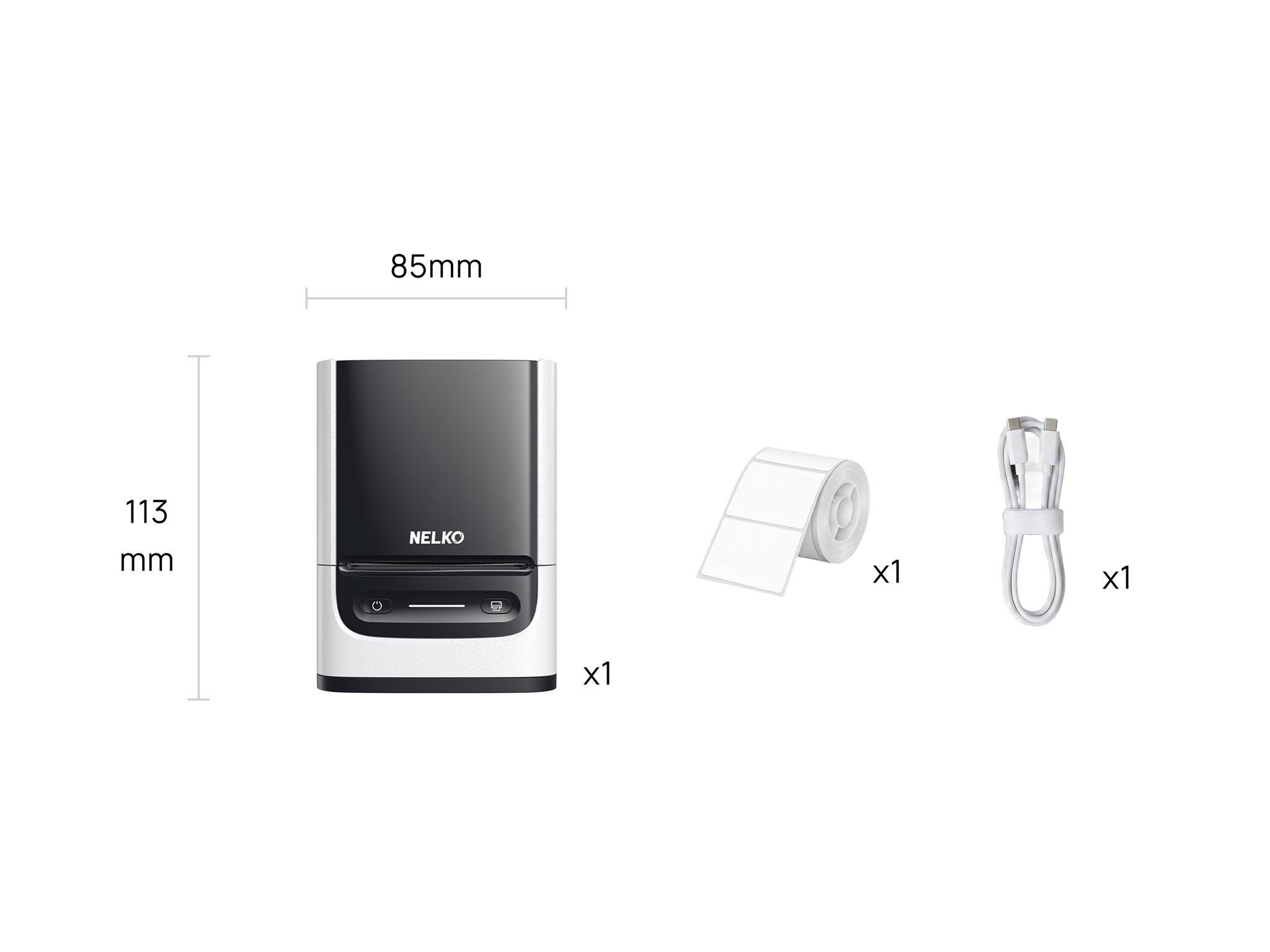 NELKO PM220 Bluetooth Label Printer