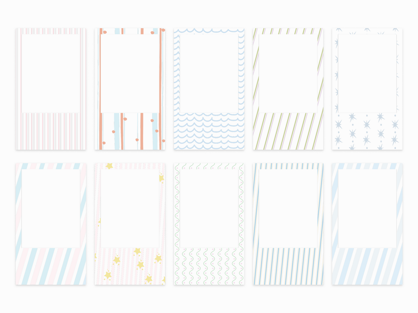 NELKO 2"×3" Photo Paper for PP01 & PP03 - Stripe Fun Edition