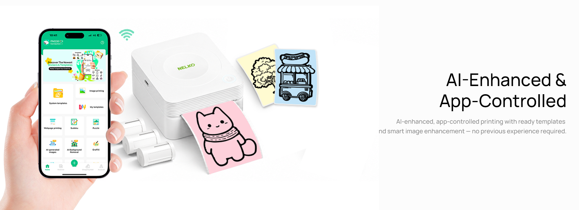 NELKO PM230 Bluetooth Sticker Printer