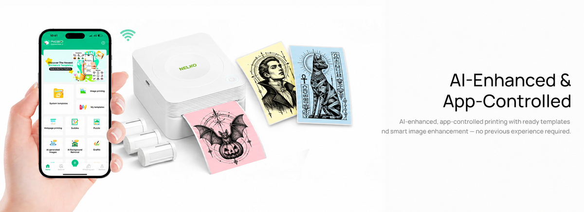 NELKO PM230 Bluetooth Sticker Printer