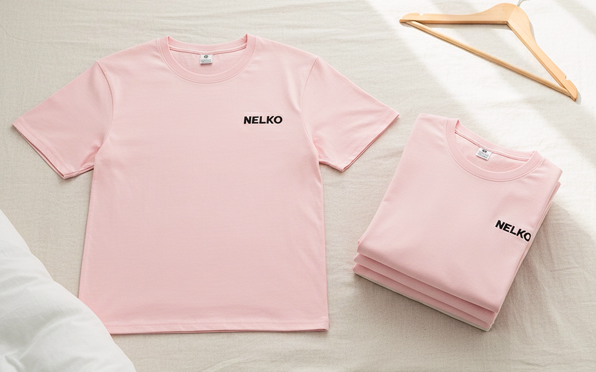 Nelko Lifestyle 011 Pink Essential Tee