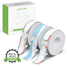 Load image into Gallery viewer, NELKO Genuine P21 Label Maker Tape, Adapted Label Print Paper, 14x40mm (0.55"x1.57"),180 Tapes/Roll, 3-Roll,Different Theme Tape