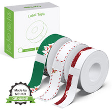 Load image into Gallery viewer, NELKO Genuine P21 Label Maker Tape, Adapted Label Print Paper, 14x40mm (0.55"x1.57"),180 Tapes/Roll, 3-Roll,Different Theme Tape